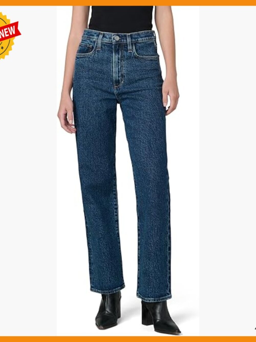 Petite High Rise Straight Leg Jeans, Premium Stretch Denim, Slim Fit
